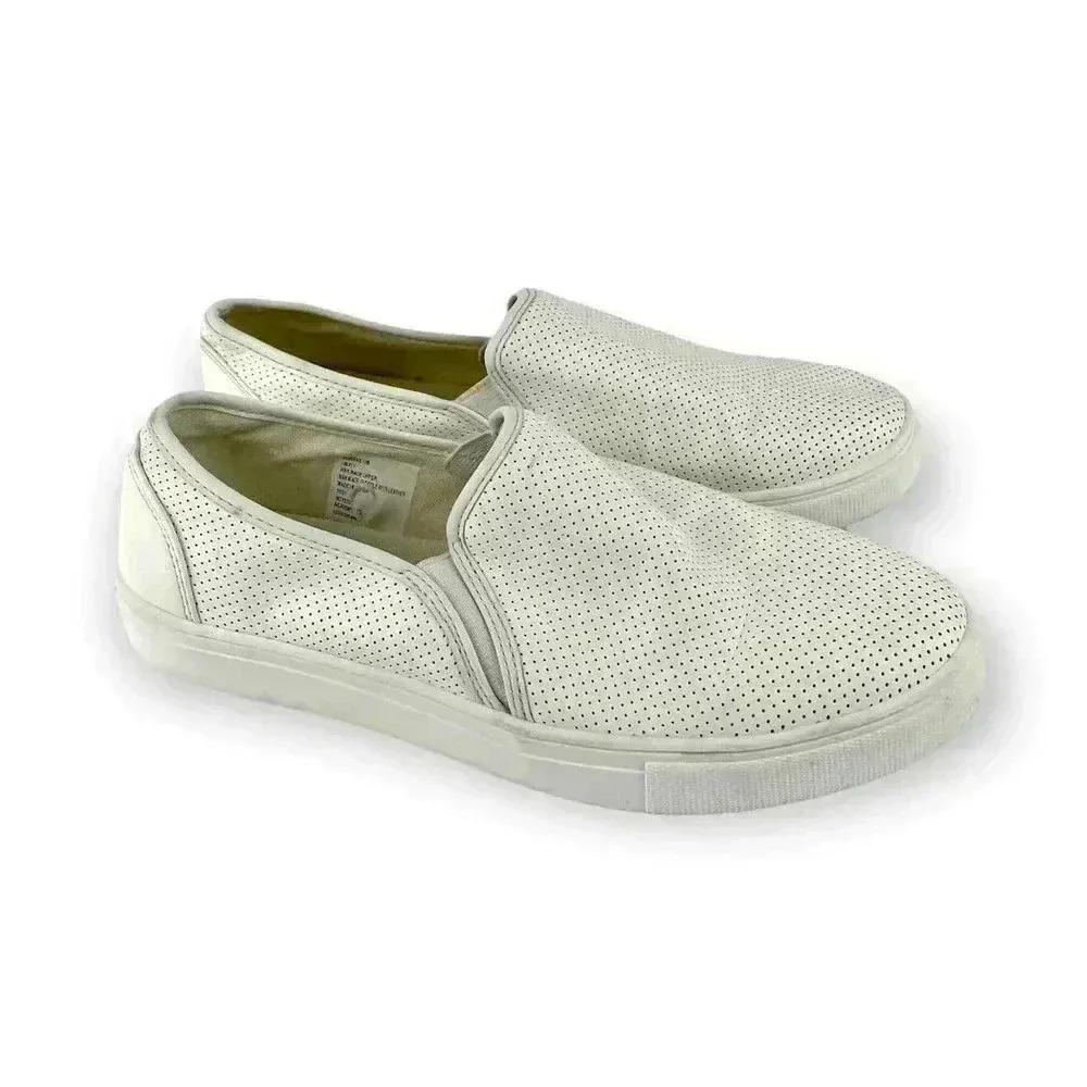 White Perforated Slip On Casual‎ Shoes Sz 10 B Magellan Outdoors Women's